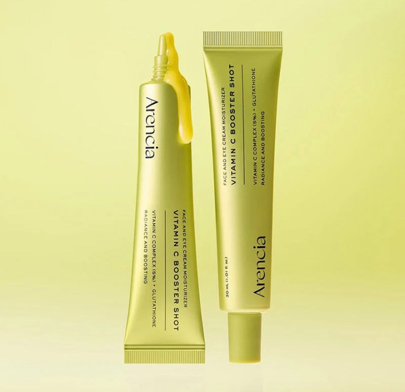 Crème Arencia Visage & Yeux Vitamine C — Niacinamide, Glutathion & Éclat 2-en-1