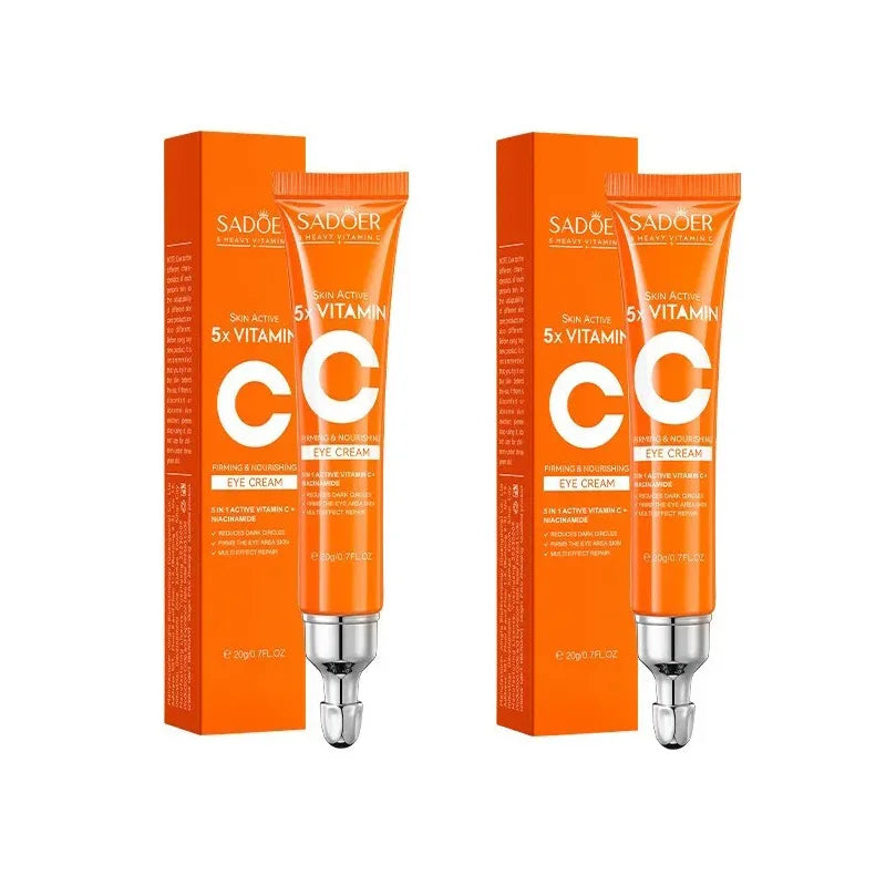 Crème SADOER Contour des Yeux Vitamine C — Anti-Cernes, Anti-Poches & Anti-Rides