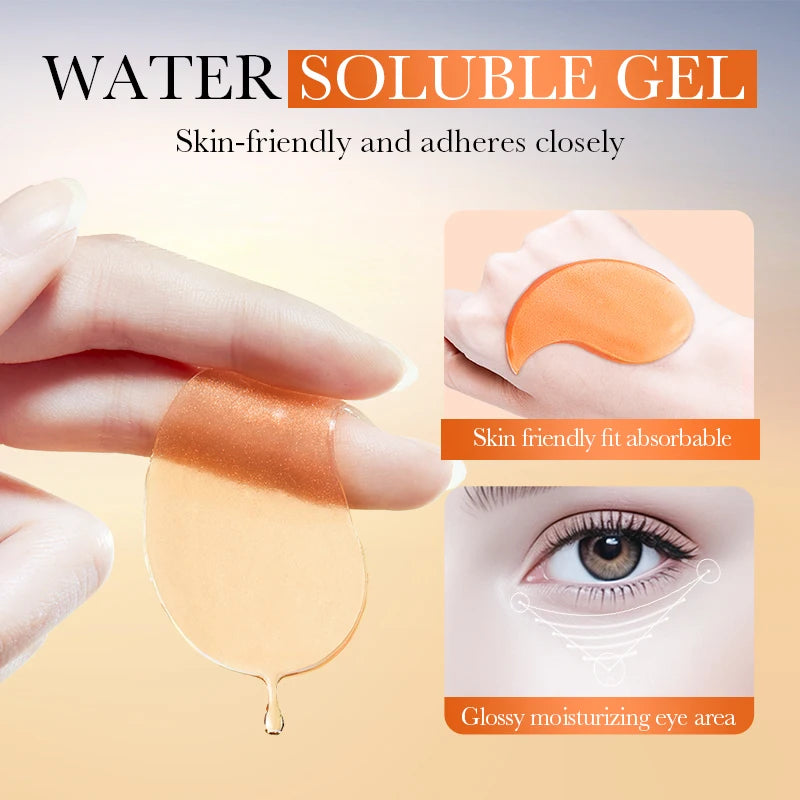 Patches Yeux Vitamine C & Collagène BIOAQUA — 80 Pièces Anti-Cernes & Anti-Rides
