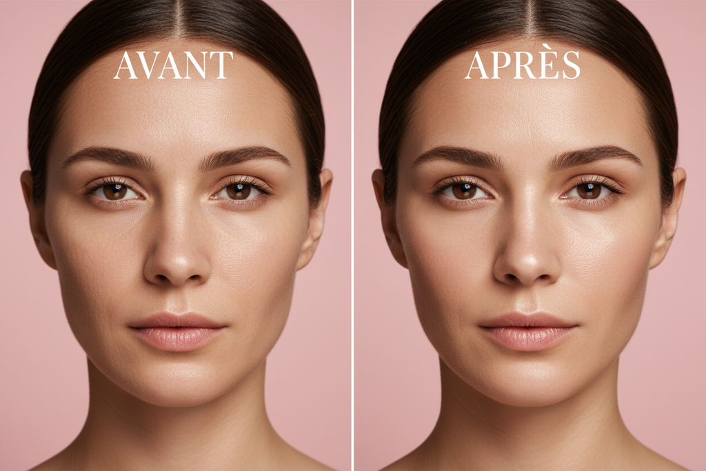 Avant après visage